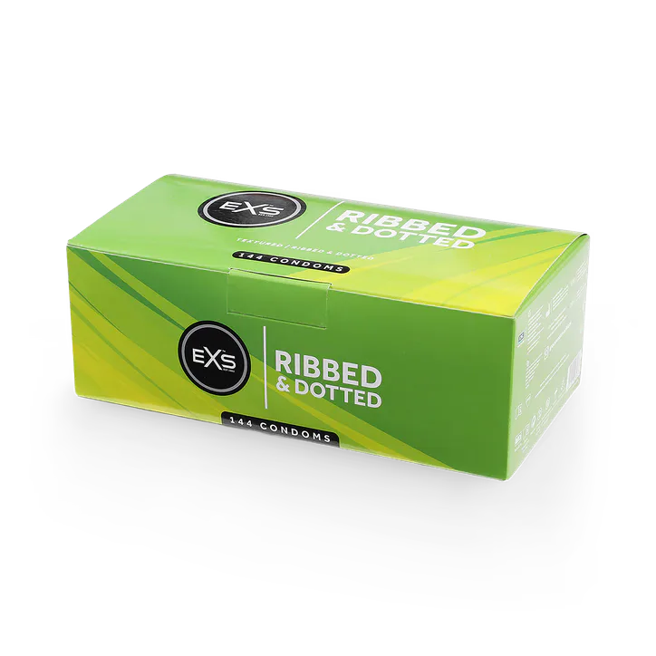 EXS Textured Condoms Ribbed & Dotted Vegan 144 Pack detail 3