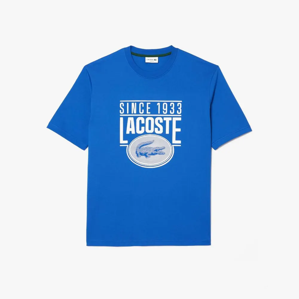Lacoste Loose-Fit Heavy Cotton Printed T-Shirt