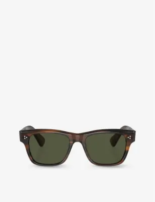 OLIVER PEOPLES OV5524SU Birell Sun pillow-frame tortoiseshell acetate sunglasses
