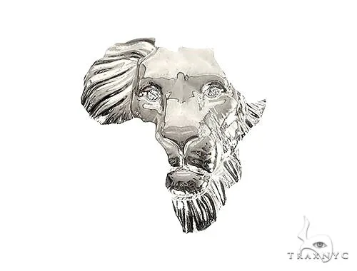MARYAM - For Him SILVER .925 Silver Small African Lion Face Pendant 66467 – Pendant