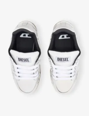 DIESEL S-D-Ollie Leather Trainers - EUR 41 / 7 UK MEN in HA419, additional product view 2