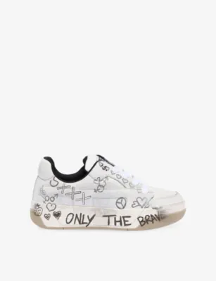 DIESEL S-D-Ollie Leather Trainers - EUR 41 / 7 UK MEN in HA419 – Mens | Trainers | Lace up trainers
