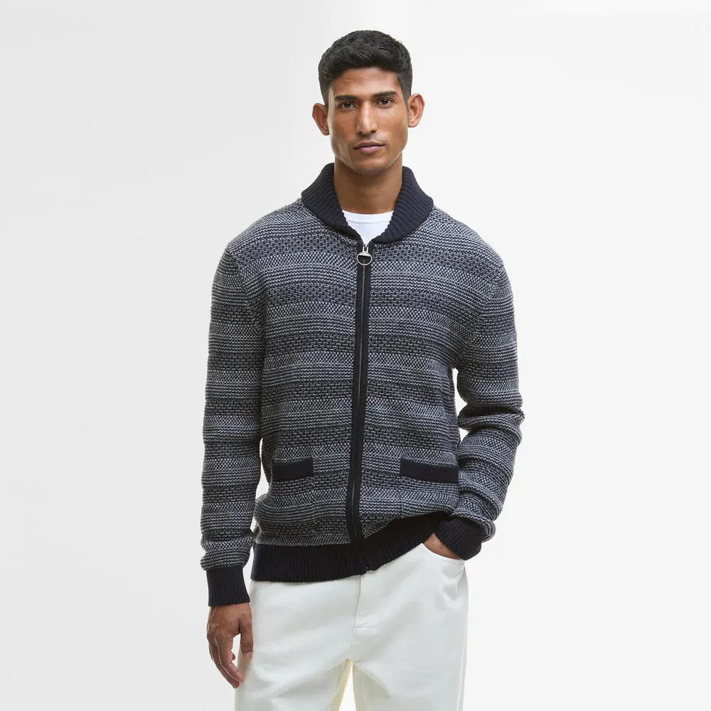 Barbour Mens Helmsley Cardigan detail 2