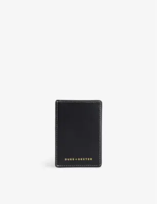 DUKE & DEXTER Snake printed leather card holder detail 3