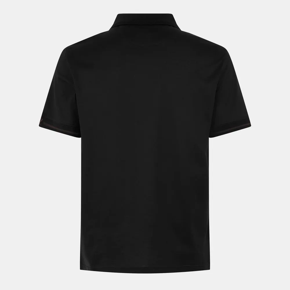 Pal Zileri Men's Cotton Long Sleeve Polo Shirt detail 2