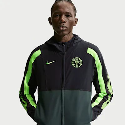 Nike Nigeria Energy Men's Nike Dri-FIT Football Woven Jacket - Black/Pro Green/Electric Green in Black/Pro Green/Electric Green – Nike men's and unisex