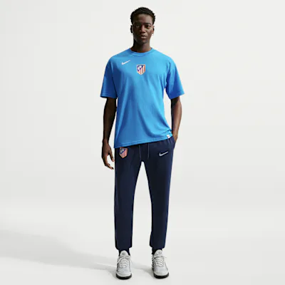 Nike Atlético Madrid Club Men's Nike Football French Terry Joggers - Obsidian/White