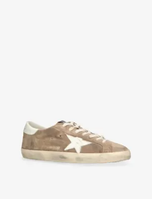 GOLDEN GOOSE Super Star 16121 Suede Trainers - EUR 42 / 8 UK MEN in BEIGE OTH, additional product view 3