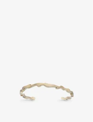 LA MAISON COUTURE Biiju Sandstorm 18ct yellow gold-plated sterling-silver cuff bracelet