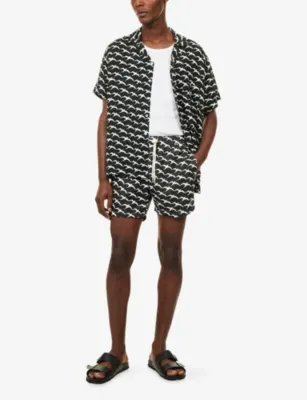 ARRELS BARCELONA Birds Graphic-Print Woven Shirt detail 2