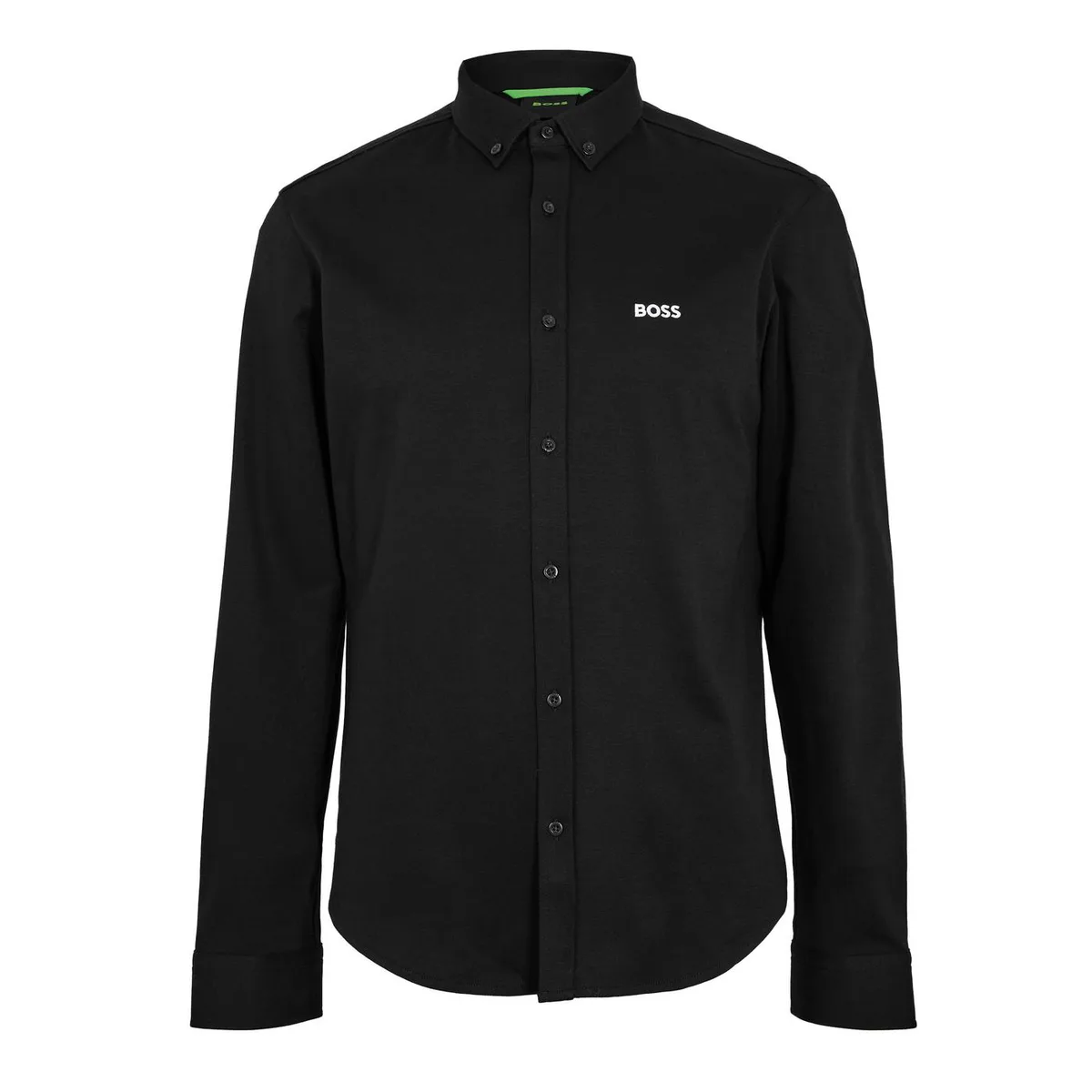 Boss Mens BOSS GREEN Motion Long Sleeve Buttoned Shirt with Logo Detail