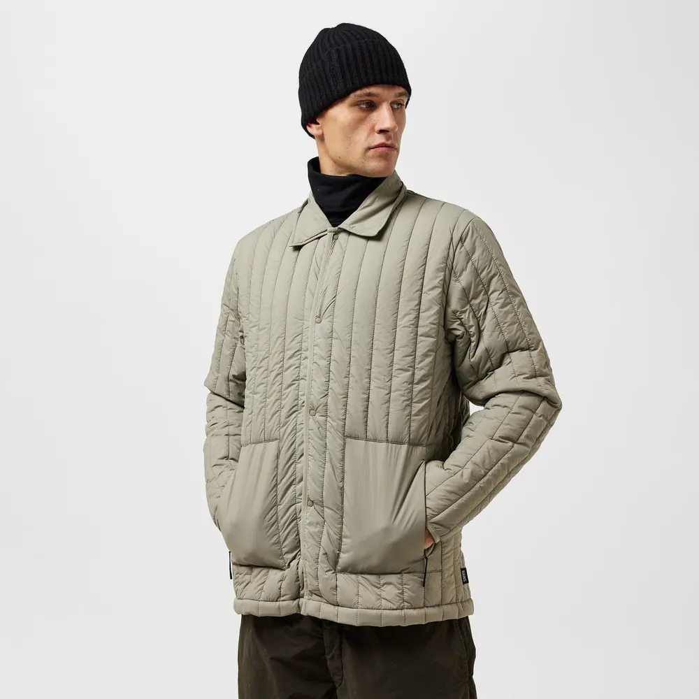 Rains Mens Banja Liner Overshirt in Drift 108, additional product view 3