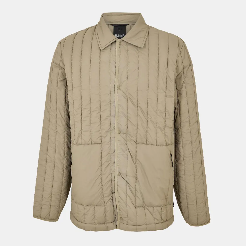 Rains Mens Banja Liner Overshirt in Drift 108 – Clothing