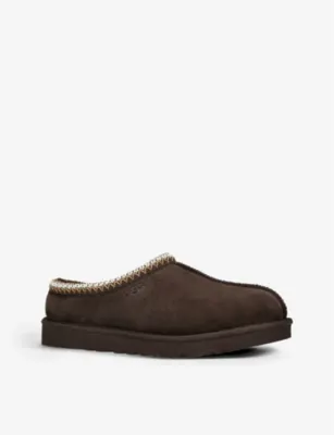 UGG Tasman contrast-stitch suede and shearling slippers - EUR 41 / 7 UK MEN detail 3
