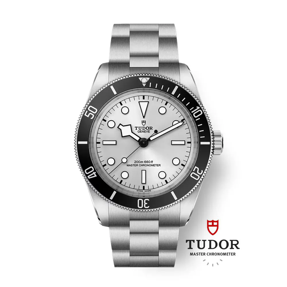 Tudor Black Bay 68 43mm Steel Case Silver Dial detail 2