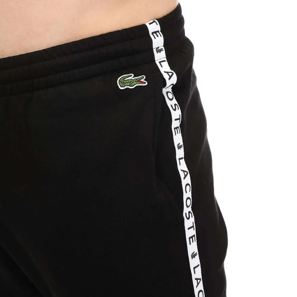 Lacoste Men's Tape Logo Fleece Closed Hem Joggers detail 2