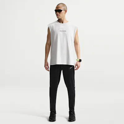 Nike Miler Men's Dri-FIT Knit Running Trousers - Black/Black