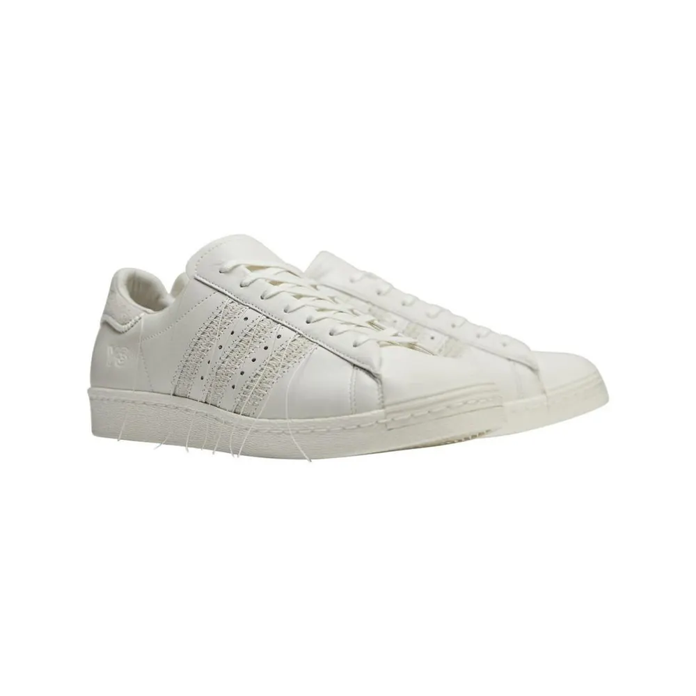 Y3 Superstar Trainers in Off White, additional product view 2