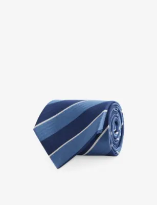 PAUL SMITH Striped Silk Tie