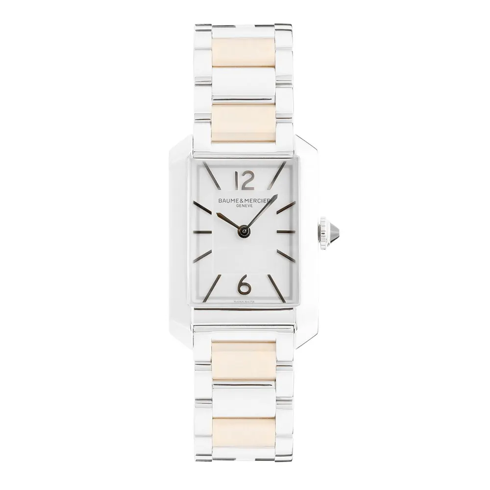 Baume and Mercier Hampton Automatic Analogue Watch in Pink/Steel – Accessories