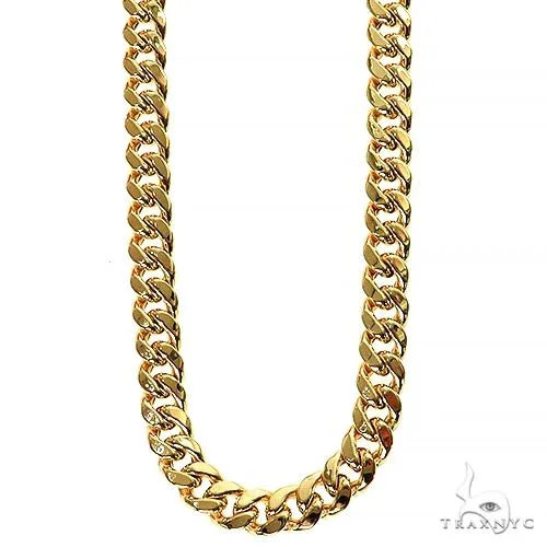 JALGAS - ROYAL CHAIN GROUP 14k Yellow Gold Hollow Miami Cuban Link Chain 6.6mm 26 inches 69644 in Yellow / 26 Inches – Chain