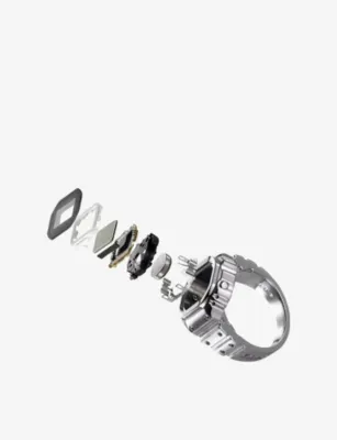G-SHOCK CRW-001-1ER Stainless-Steel Quartz Digital Ring Watch in SILVER, additional product view 3
