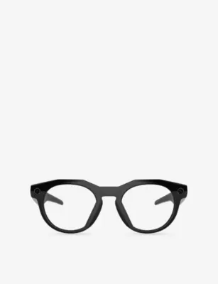 OAKLEY META OW8002 HSTN Round-Frame Meta AI Glasses in BLACK – Mens | Glasses