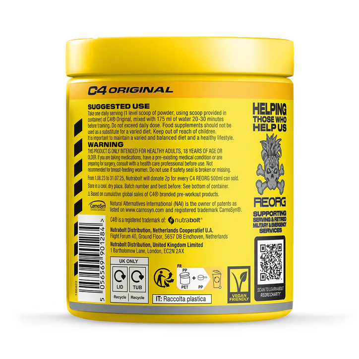 Cellucor C4 Original Pre Workout Reorg Series Pineapple Head 198g detail 2