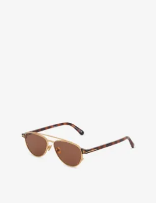 TOM FORD FT1361 Anthony 02 Aviator-Frame Metal Sunglasses detail 3