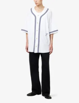 JACQUEMUS Contrast-Trim Cotton-Blend Shirt detail 2