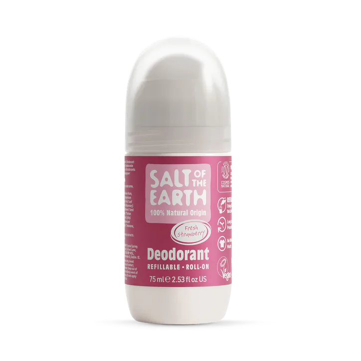 Salt of the Earth Fresh Strawberry Natural Refillable Roll-On Deodorant