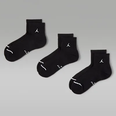 Jordan Everyday Elevated Ankle Socks (3 Pairs) - Black/White in Black/White – Nike men's and unisex