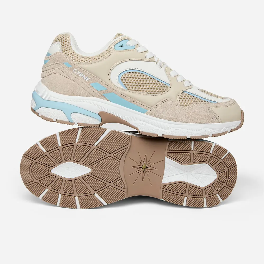 CTRNE Abundance Sneakers in Beige/Blue, additional product view 3