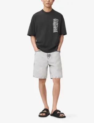ALLSAINTS Repeat Graphic-Print Cotton T-Shirt detail 2
