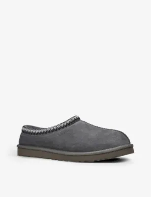 UGG Tasman shearling-lined suede slippers - EUR 41 / 7 UK MEN in GREY/DARK, additional product view 3