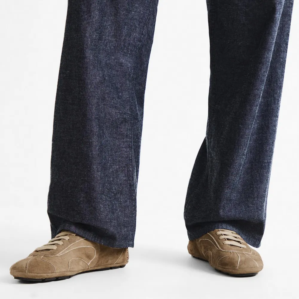 Prada Men's Montecarlo Suede Low-Top Trainers detail 3