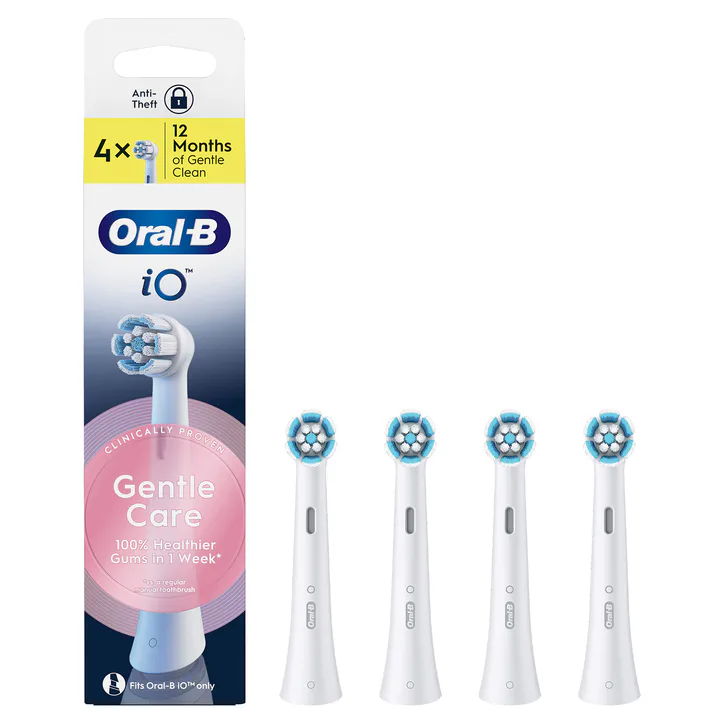 ORAL-B iO Series Gentle Care Black, Original Brush Heads, for Sensitive Gums, 4, additional product view 2