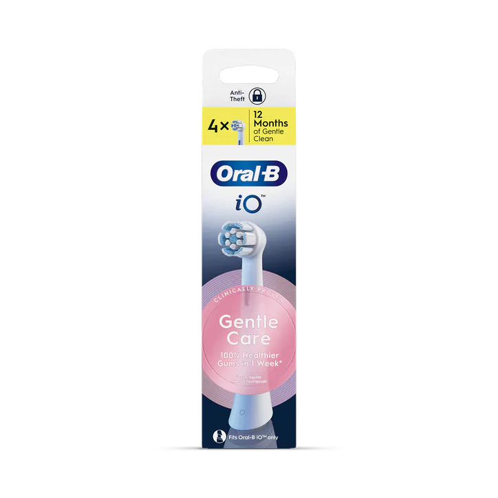 ORAL-B iO Series Gentle Care Black, Original Brush Heads, for Sensitive Gums, 4