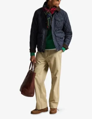 POLO RALPH LAUREN Beaton Quilted Shell Jacket in College Navy Fa22, additional product view 2