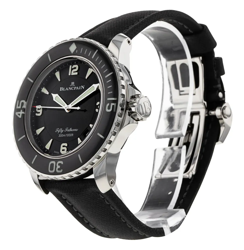 Blancpain Fifty Fathoms 5015-1130-52B — 2022 — Very good in Black Quarter Arabic, additional product view 2