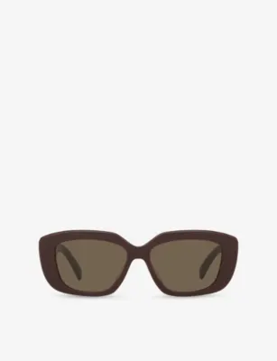 CELINE CL40216U rectangle-frame acetate sunglasses in PURPLE – Mens | Sunglasses | Rectangle