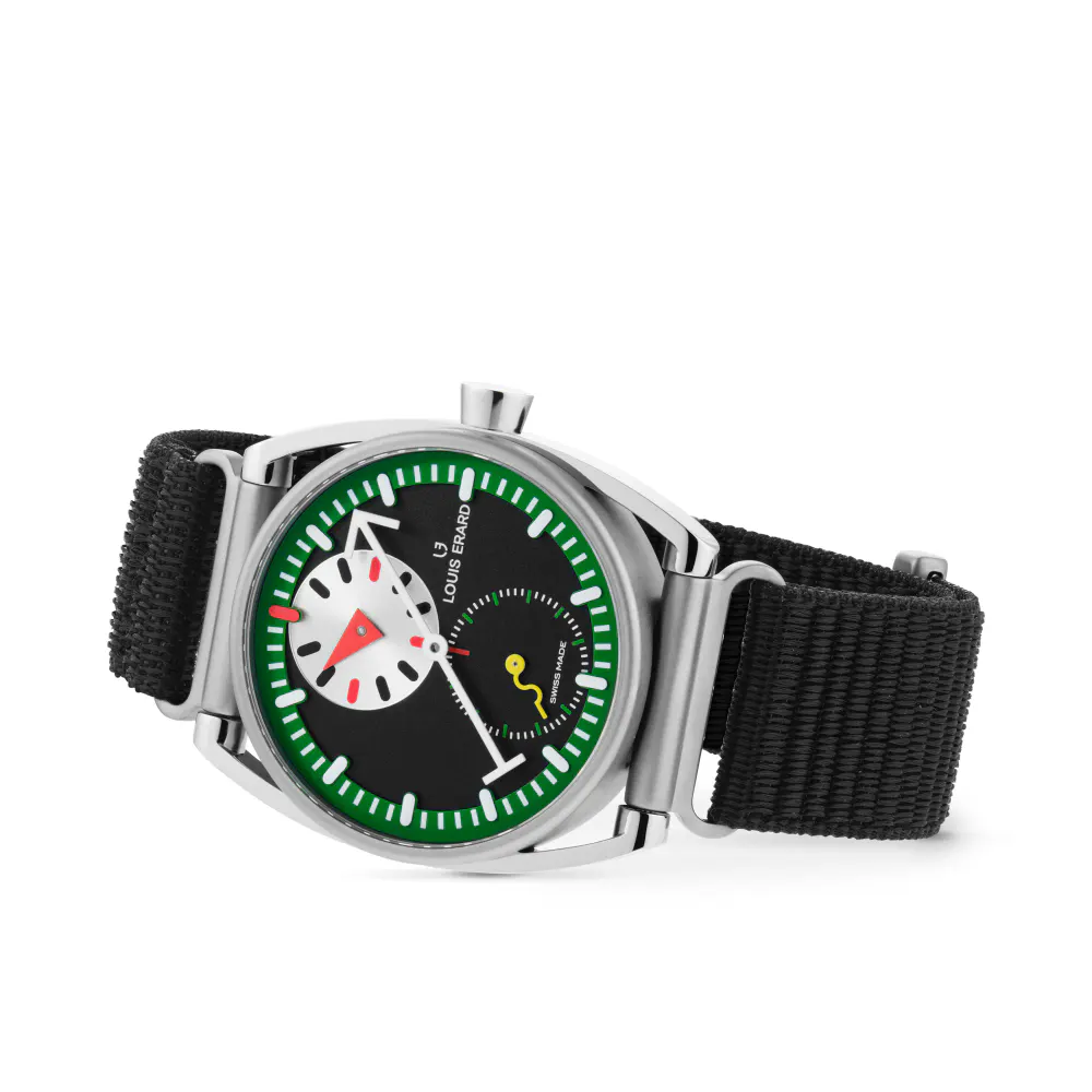 Louis Erard Le Régulateur Louis Erard X Alain Silberstein Limited Edition 40mm Mens Watch Black in Black, additional product view 3