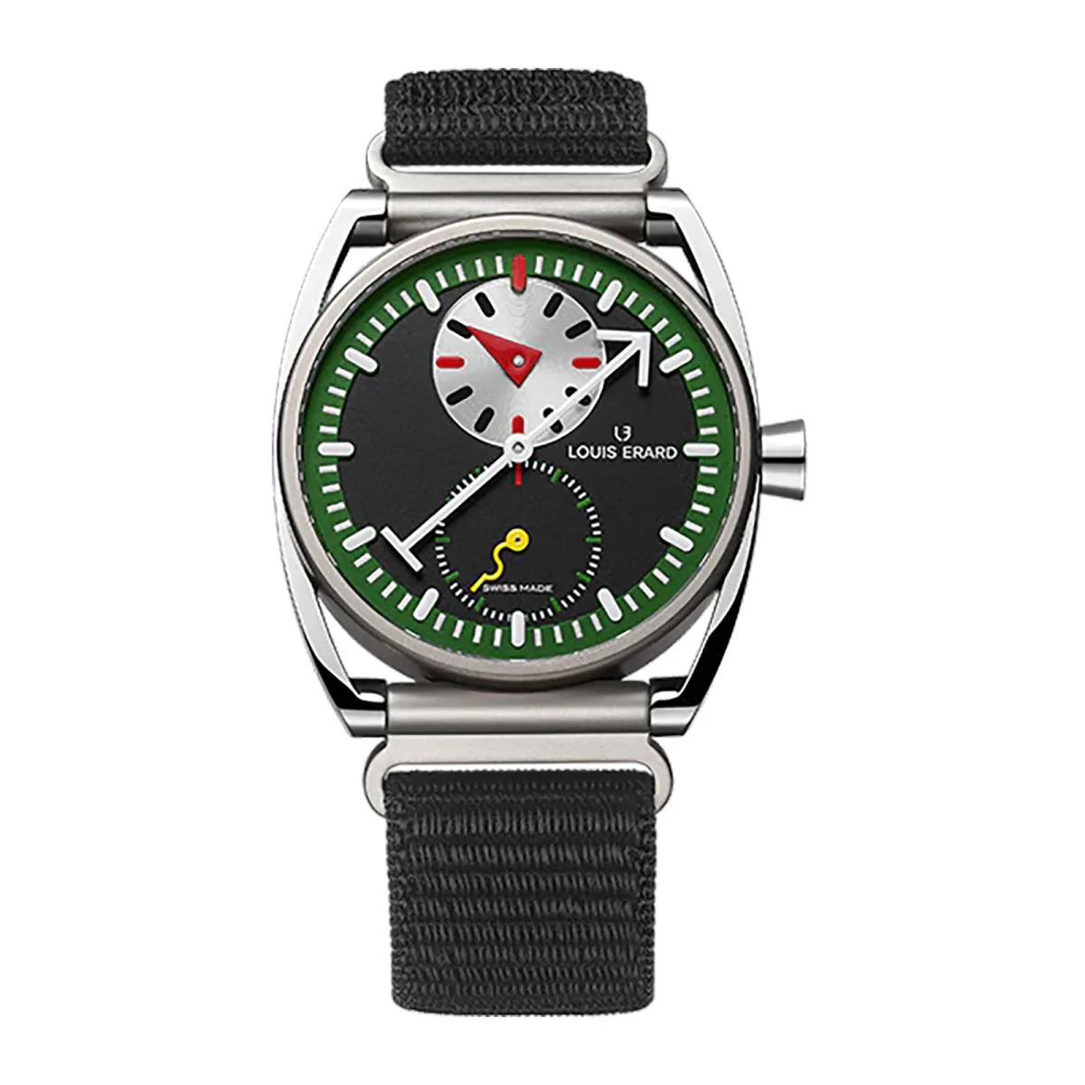 Louis Erard Le Régulateur Louis Erard X Alain Silberstein Limited Edition 40mm Mens Watch Black