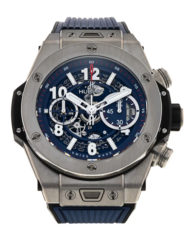 Hublot Big Bang 411.NX.5179.RX — 2019 — Excellent in Blue Arabic – Pre-owned watches
