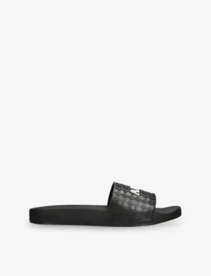 AMIRI Logo Rubber Slides - EUR 45 / 11 UK MEN in BLACK – Mens | Sandals | Sliders & flip flops