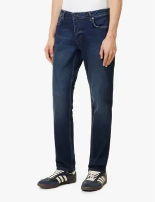 NEUW Lou Slim Sunday brand-patch straight-leg slim-fit stretch-denim blend jeans - 34/32 detail 3