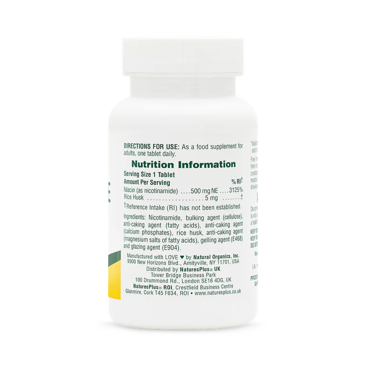NaturesPlus Nicotinamide 500 MG 90 Tablets detail 2