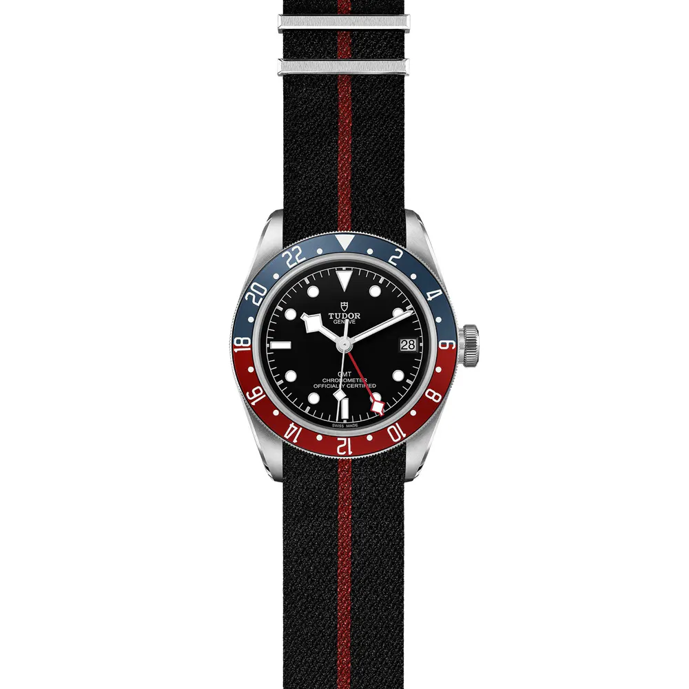 Tudor Black Bay GMT 41mm Steel Case Fabric Strap detail 2