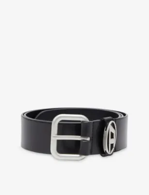 DIESEL Oval-D Loop Matte Leather Belt - 36 in HB568 – Mens | Belts