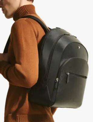 MONTBLANC Sartorial Large Leather Backpack detail 2